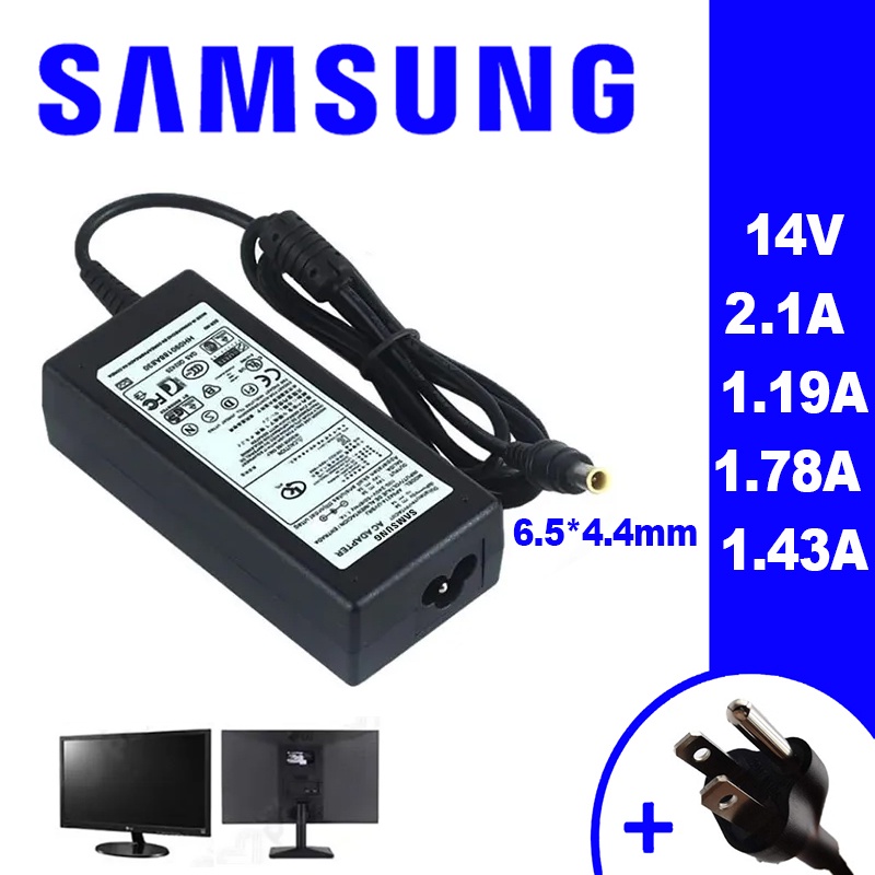 Samsungอะแดปเตอร์  40W  14V  2.1A 1.19A 1.178A 1.43A เข้ากันได้กับ E1948S  23MT77D 23MT77V   IPS226V  IPS236V  Monitor