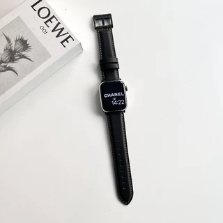 สายนาฬิกาข้อมือหนังแท้ สําหรับ Apple Watch Series 11 10 9 Ultra 8 7 6 SE 5 4 3 iWatch 42/46/44/40/41/42 มม. 45 มม. 49 มม.