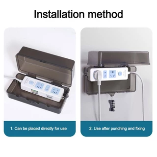 RAINBOWEJL Plug Box, Anti-theft Weatherproof Extension Lead Cover,พลาสติกทนทานกันน้ําป้องกันOutlet Socket Protective Cover Outdoor