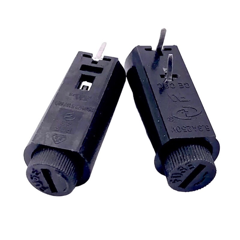 Fuse กระบอกฟิวส์ 20 mm ขาลงปริ๊น 2ขา 250V10A ขาตั้ง ขานอน มีของพร้อมส่งในไทย