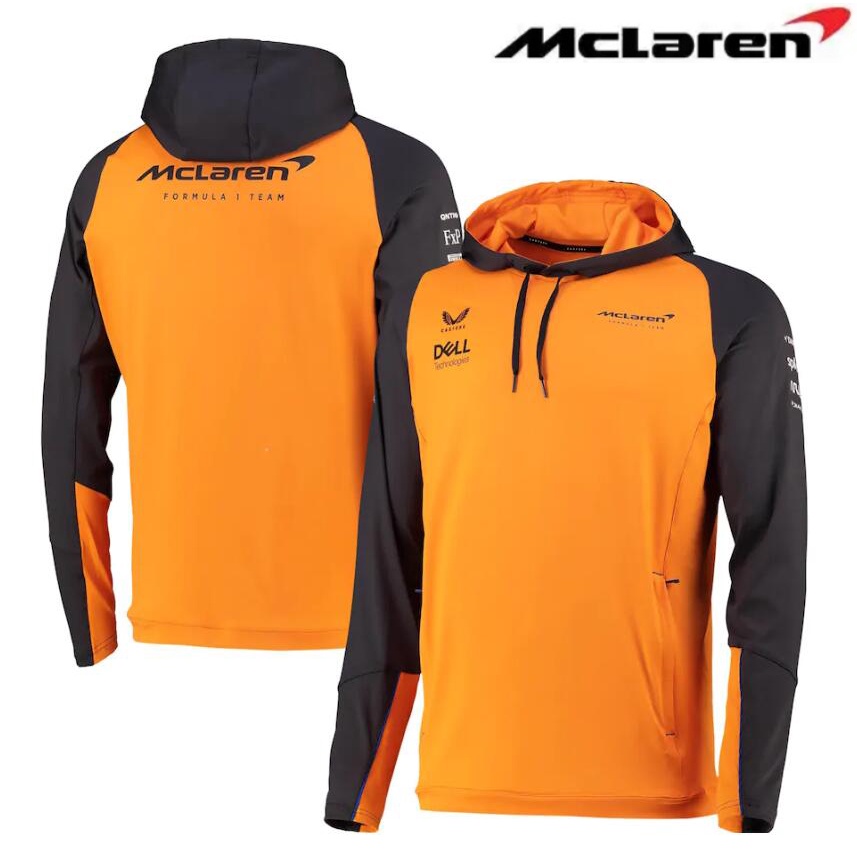2025 ใหม่ล่าสุด F1 Racing Hooded Sweat + Mclaren Team F1 Softshell Jacket + Men & Women ฤดูใบไม้ผลิเ