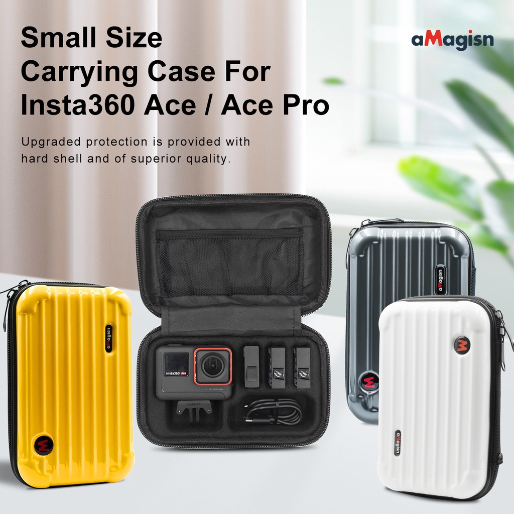 Amagisn สําหรับ Insta360 Ace/Ace Pro/Ace Pro 2 กระเป๋าเก็บของขนาดเล็กสําหรับอุปกรณ์ป้องกันกีฬากล้องอุปกรณ์เสริม