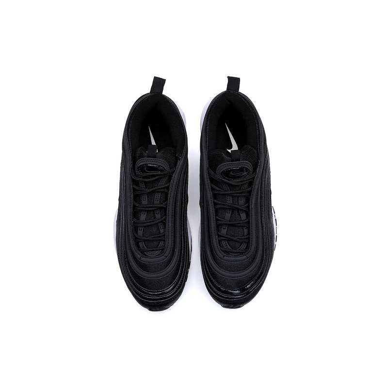 Nike Air Max 97 OG Bullet ผู้ชาย/ผู้หญิงวิ่งกีฬารองเท้าผ้าใบรองเท้าสีดำ/สีขาวขนาด 36-45