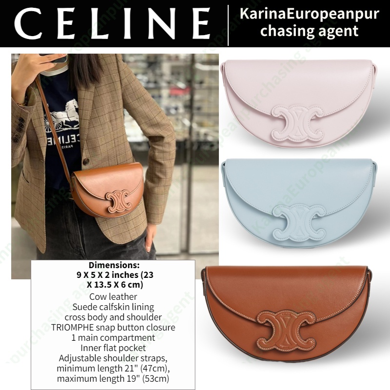 เซลีนCeline BESACE TRIOMPHE Women/Shoulder Bag กระเป๋าสะพายข้าง/กระเป๋าคลัทช์/กระเป๋า Celine