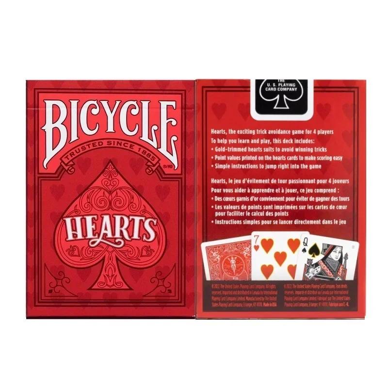 Bicycle Hearts Playing Cards Deck USPCC Poker Collection การ์ดเกม