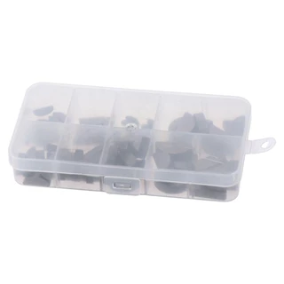 POPULAR 80 ชิ้น Keyway Assortment, ครึ่งวงกลม Universal Freewheel, Half Round Key Assortment Kit Key Assortment สําหรับ Fasteners Mechanical Industry