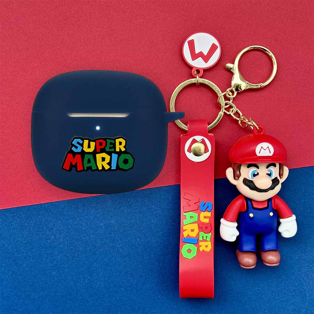 For EDIFIER W320TN Case EDIFIER TWS1 Pro2 Silicone Soft Case Cartoon Night Fury Mario Keychain Penda
