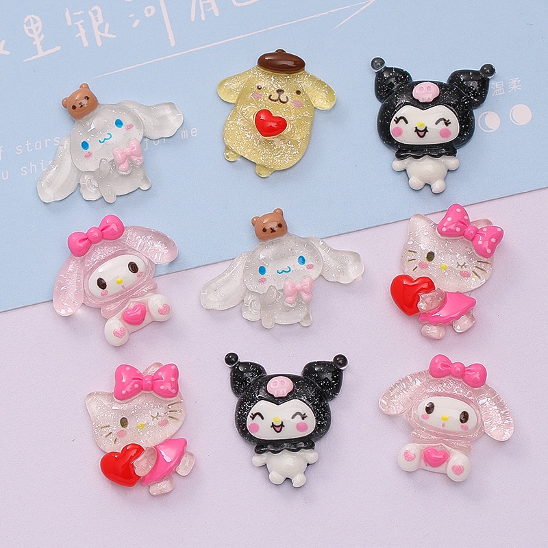 แเรซิ่น diy ผ่นกาวเรซิ่น รูปการ์ตูนไอศกรีม กากเพชร แฮนด์เมด สําหรับทําเครื่องประดับ ติดเคสโทรศัพท์มือถือ diy