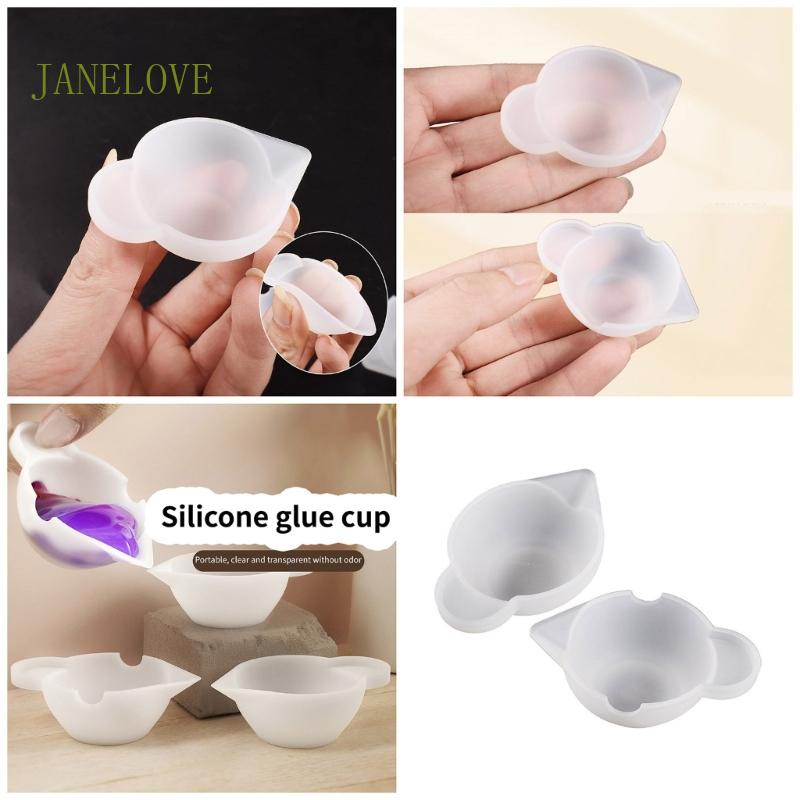 Jlove แม่พิมพ์ซิลิโคนเรซิ่น อีพ็อกซี่ ขนาดเล็ก สําหรับทําถ้วยตวง DIY