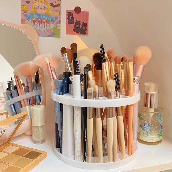 Grace Thai ชั้นวางแปรงแต่งหน้า ทรงกระบอกใส่แปรงแต่งหน้า ใส่ของอเนกประสงค์