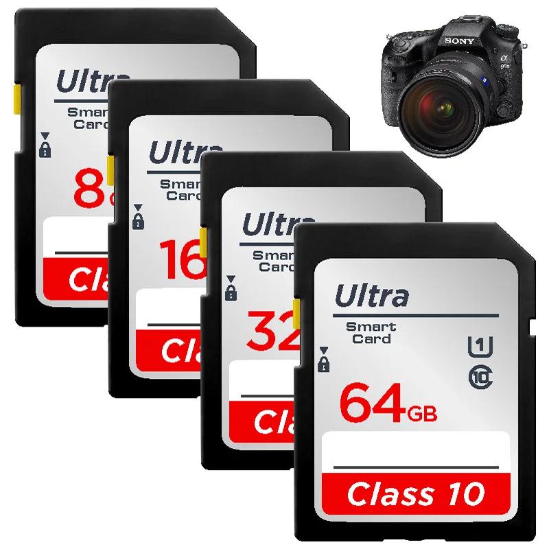 การ์ดหน่วยความจํา 32GB SD1XC SD1HC C10 128GB 64GB 8gb SD Card สําหรับกล้อง CANON SONY SRL 16GB 32GB