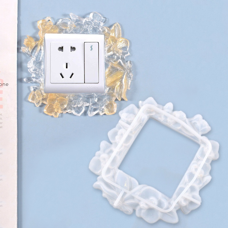 Light Switch Decor Art Cover Silicone Lace Casting Mold Resin Epoxy Craft Tool