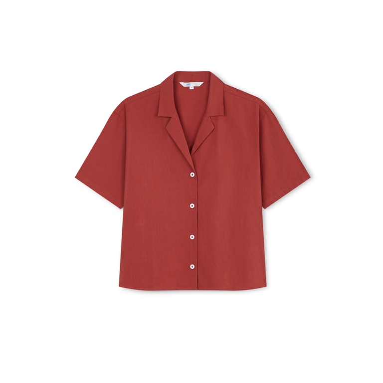 AIIZ (เอ ทู แซด) - เสื้อเชิ้ตผู้หญิงแขนสั้นรีสอร์ทผ้าคอตตอน Women's Cotton Resort Shirts