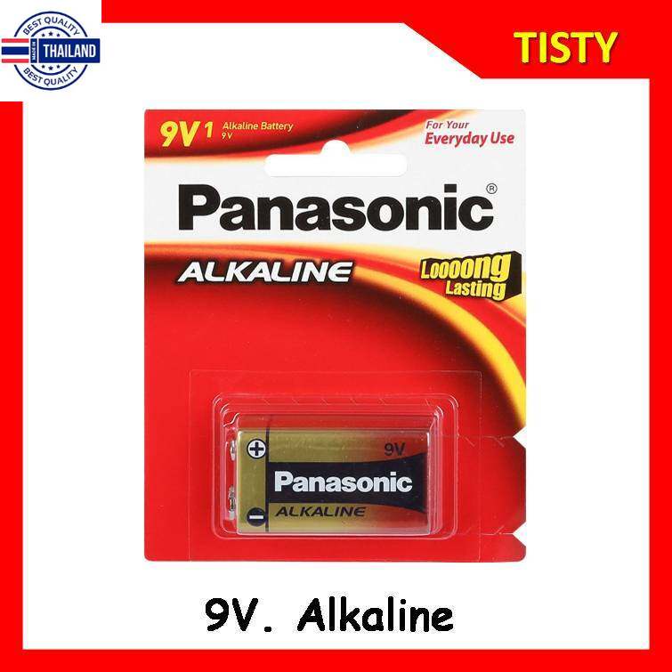 genuine  ถ่าน 9 V. อัลคาไลน์ Panasonic Alkaline Battery 6LR61T/1B