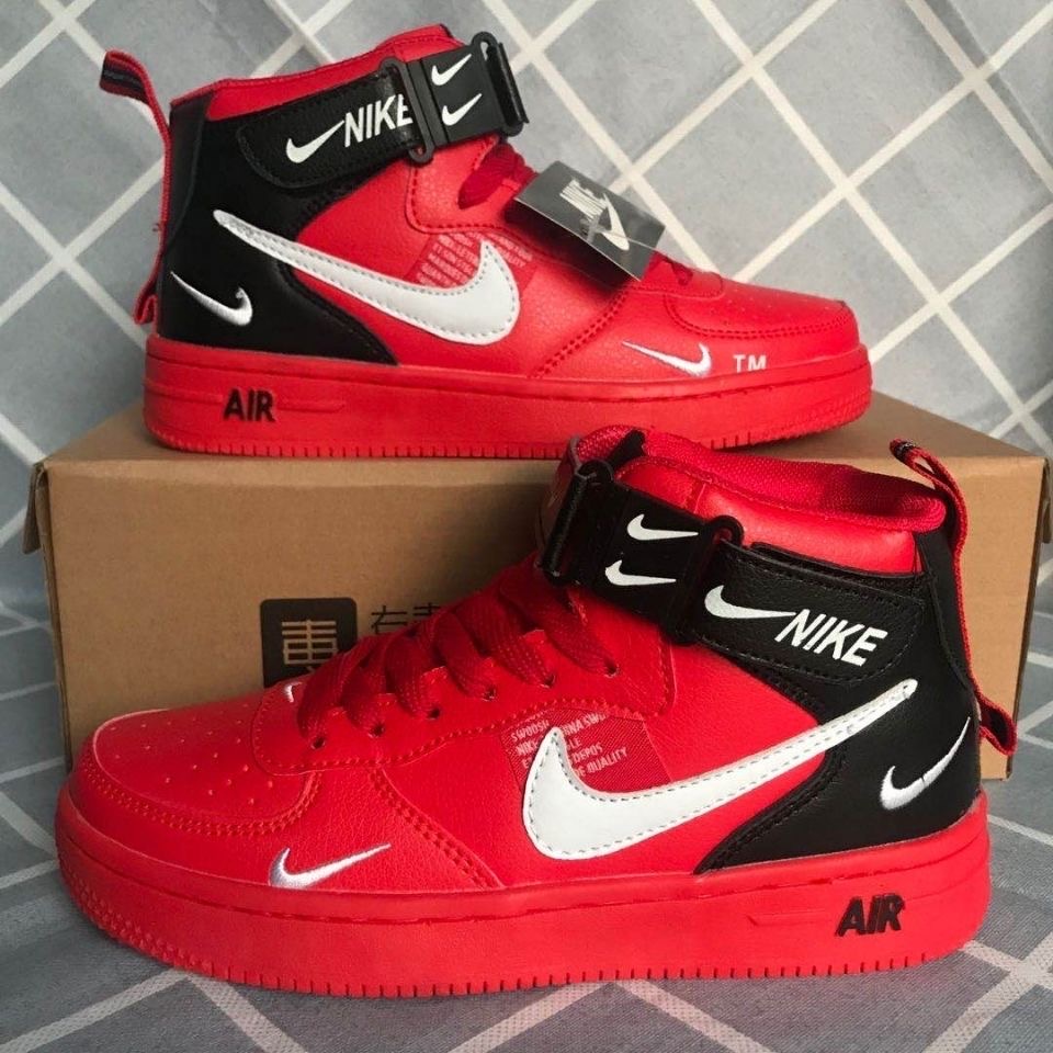 AF1 Air Force No.1 Low Top Boardรองเท้านักเรียนกีฬารองเท้าบุรุษและสตรีLos Angelesแมนดารินเป็ดคู่ae5