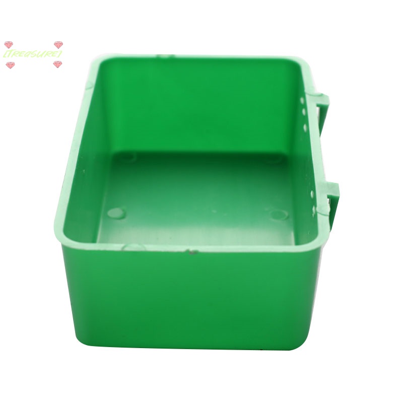 [Treasure ] กล่องอาหารนกแก้ว สีเขียว สําหรับอาบน้ํา [ใหม่]