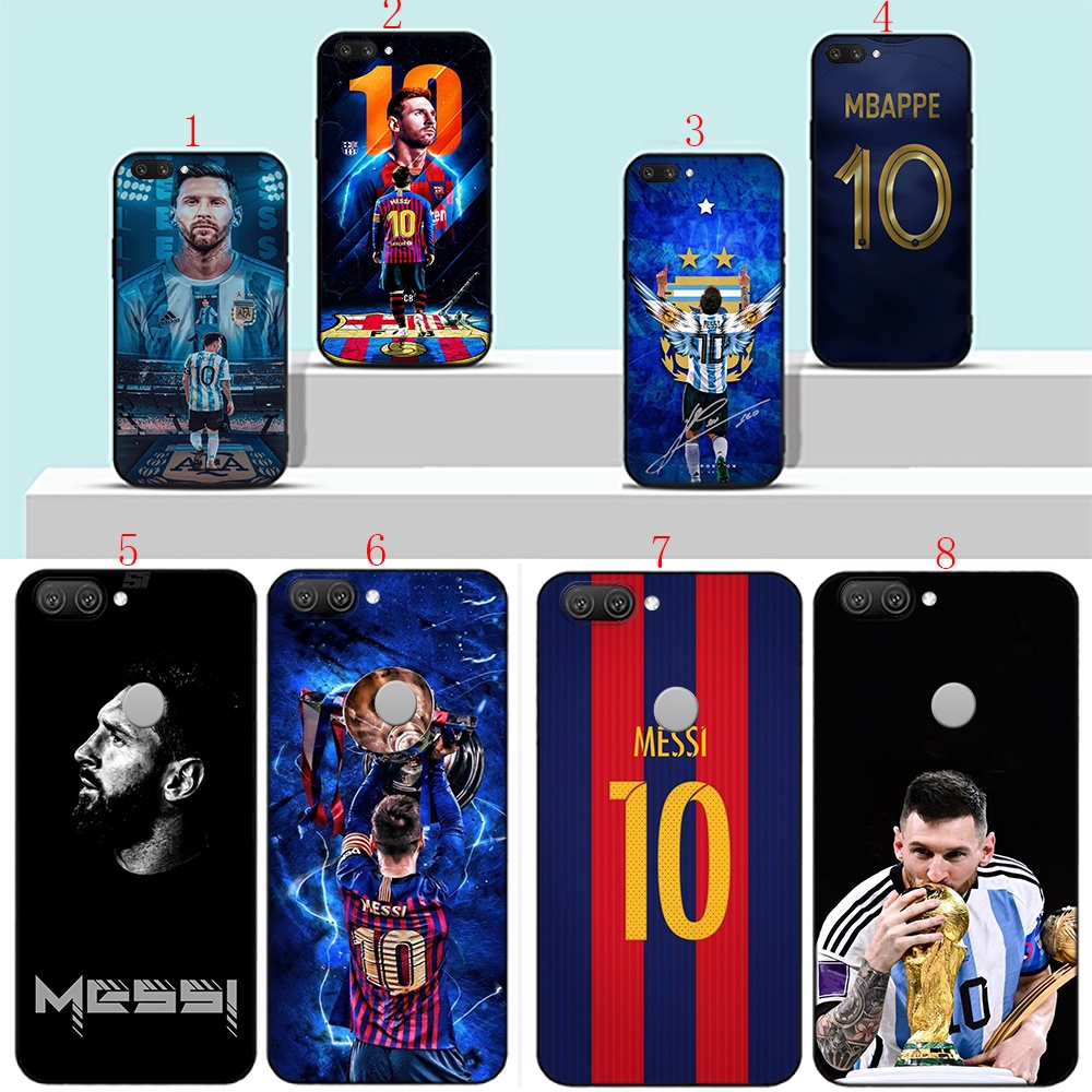 เคสโทรศัพท์มือถือนิ่ม ลายฟุตบอล Messi สีดํา สําหรับ OPPO Reno10 Pro10 Pro PLus 5G Reno8 Z 5G