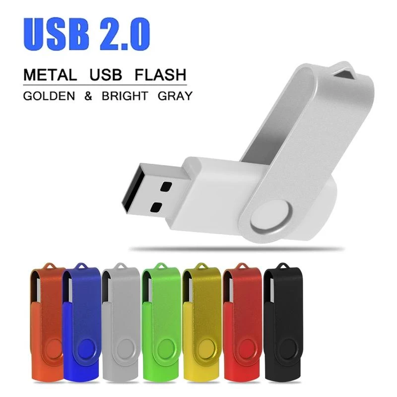 ขายส่ง แฟลชไดรฟ์ USB หมุนได้ ไดรฟ์ปากกา 4GB 8GB 16GB 32GB 64GB แท่ง USB ความเร็วสูง 2. 0 แฟลชไดรฟ์ Pendrive โลโก้ที่กําหนดเอง