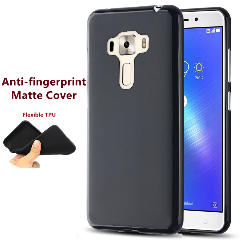 เคสโทรศัพท์มือถือ ซิลิโคนนิ่ม ผิวด้าน กันรอยนิ้วมือ ยืดหยุ่น กันรอยขีดข่วน สําหรับ ASUS ZenFone 3 ZE
