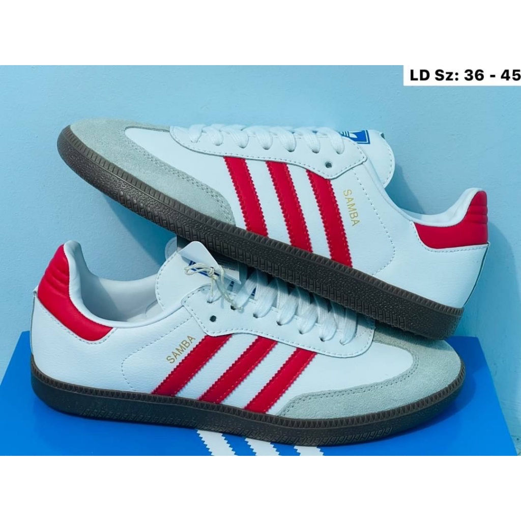 รองเท้าAididas Samba มาใหม่ รองเท้าผ้าใบอดิดาส แซมบ้า พร้อมกล่องและอุปกรณ์ครบ【รับประกันสินค้าตรงปกแ