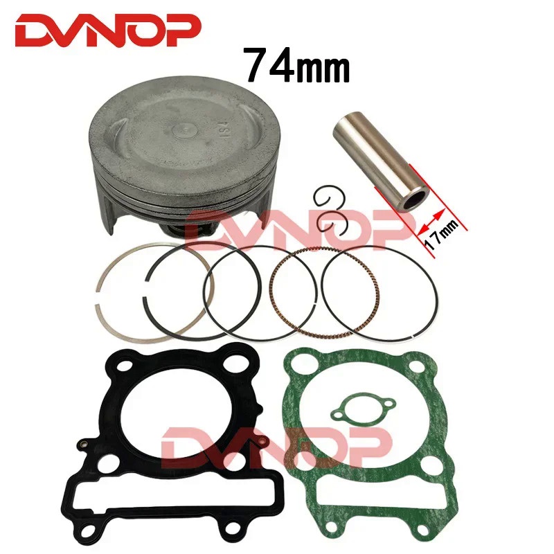 Bore ขนาด STD 74 มม.แหวนลูกสูบปะเก็นชุดสําหรับ Yamaha YS250 YBR250 2007 2009 XT250 XTZ250 1YB 2013-2