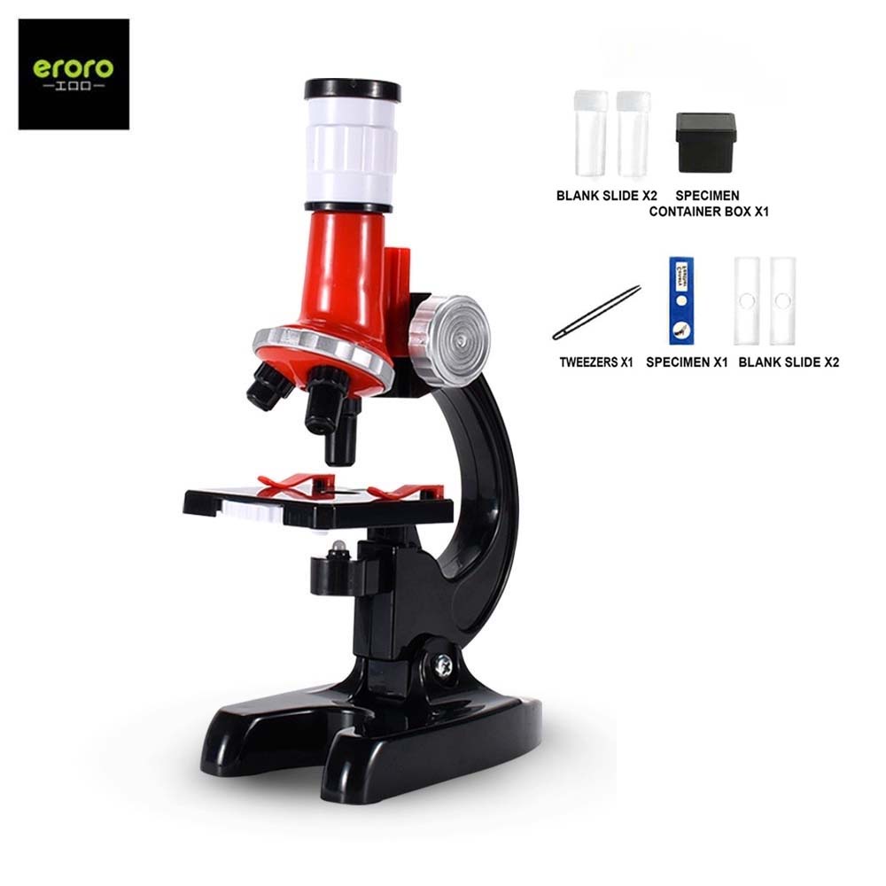 ERORO กล้องจุลทรรศน์ ของเล่นเด็ก เพื่อการศึกษา หลอดไฟ LED กล้องจุลทรรศน์ ของเล่นวิทยาศาสตร์