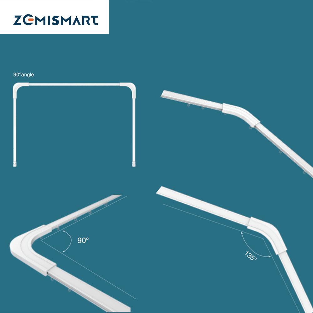 Zemismart 90/135 องศามุมสําหรับ L Shape หน้าต่าง,ชุดสําหรับ BCM500DS /ZM79 /MATTER Wifi ZM02 Electrc