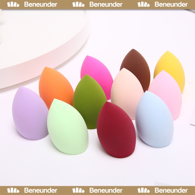 [Beneunder] ฟองน้ำแต่งหน้า สําหรับแต่งหน้า ฟองน้ำไข่แต่งหน้า ฟองน้ำเกลี่ยรองพื้น ใช้ได้ทั้งแบบแห้งและเปียก1ชิ้น(สีสุ่ม)