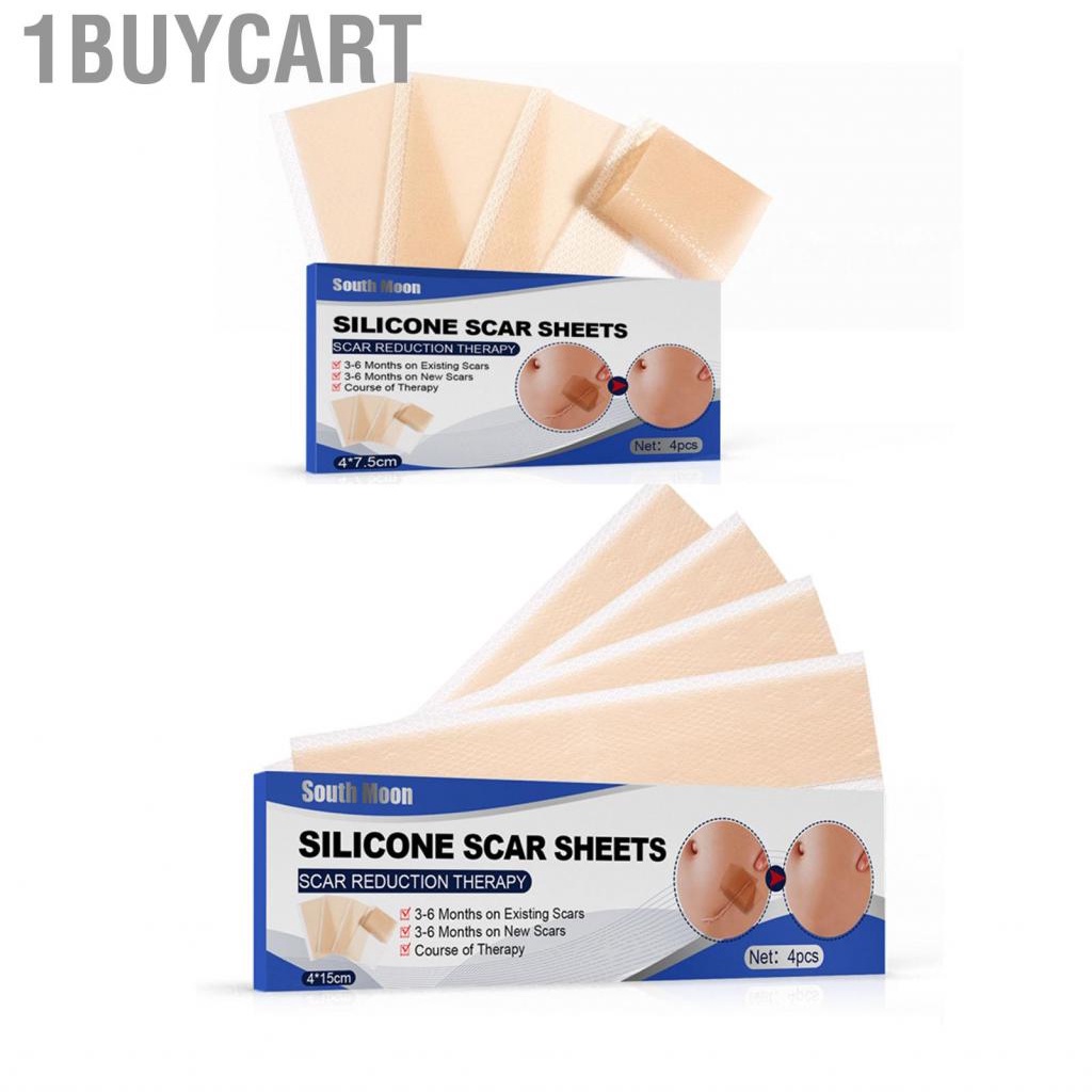 1buycart Scar Removal Tape  Restore Delicate Skin Easily Cut Transparent Firm Adhesion Sheets 4pcs f