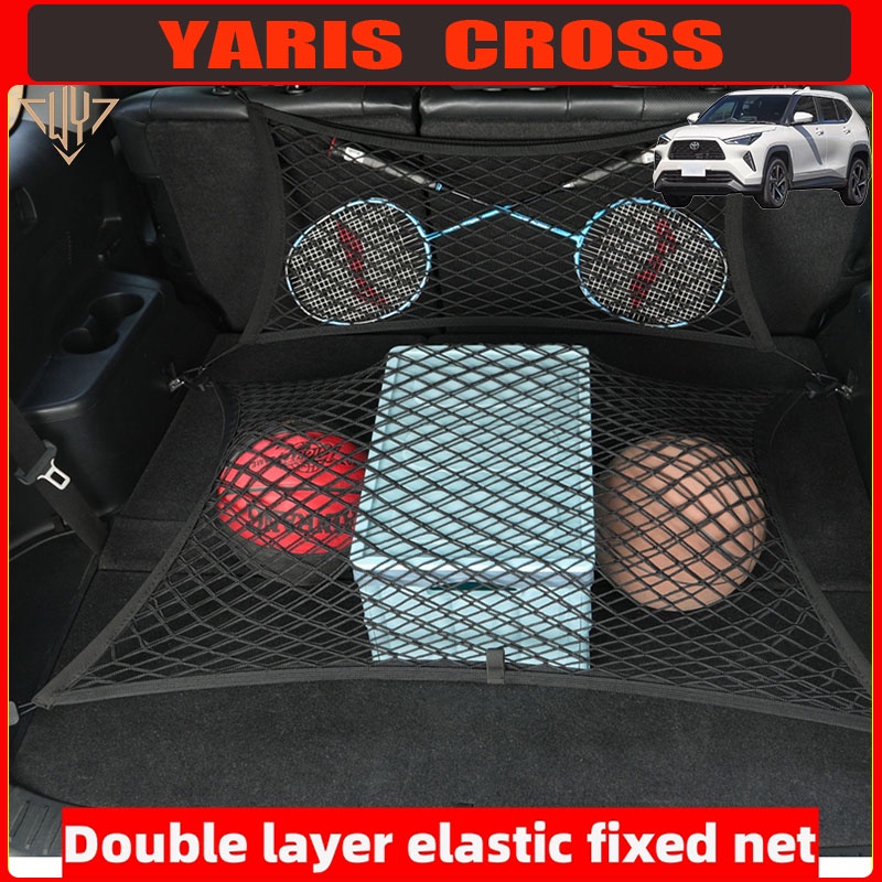 Toyota yaris cross 2023 2024 2025 กระเป๋าตาข่ายเก็บของด้านหลัง เป็นระเบียบเรียบร้อย