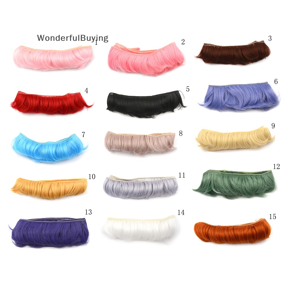 Wbth วิกผมตุ๊กตา แฮนด์เมด DIY 5 ซม. สําหรับตุ๊กตา BJD SD