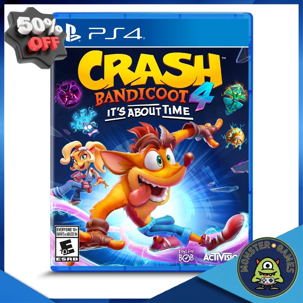 Crash Bandicoot 4 It's About Time Ps4 Game แผ่นแท้มือ1!!!!! (Crash Bandicoot 4 It AbPs4) ตลับเกม/แผ่