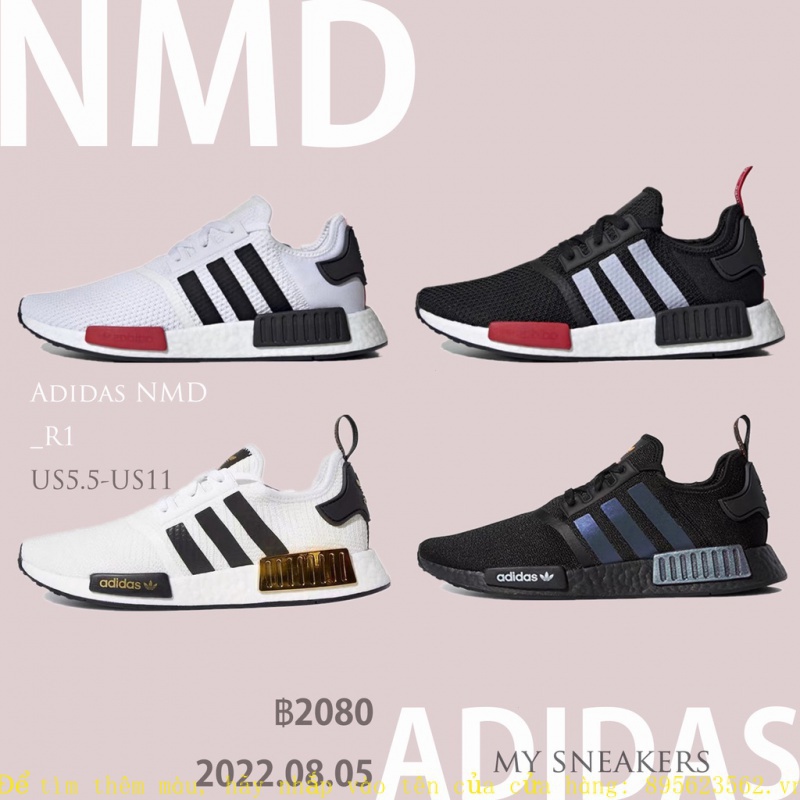 Adidas NMD _ R1 ของแท้ 100% รองเท้าผ้าใบ คุณภาพสูง