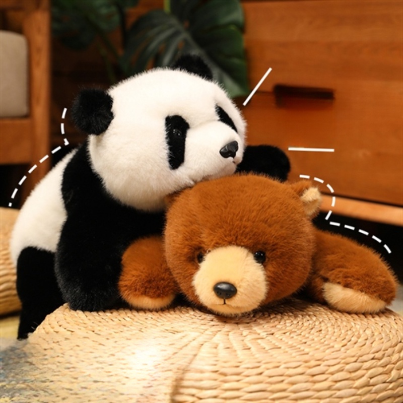 ตุ๊กตาแพนด้าแสนนุ่มน่ารัก เหมาะเป็นของขวัญวันเกิด ชุดแพนด้าและตุ๊กตาหมี
