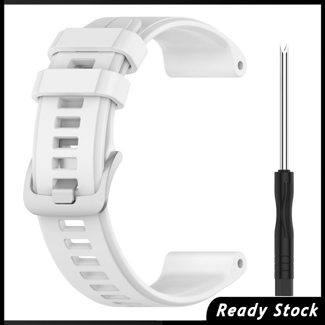 Zevaret สายนาฬิกาข้อมือซิลิโคน สําหรับ Garmin Descent G1 Smart Watch Strap Stainless Steel Buckle Sports