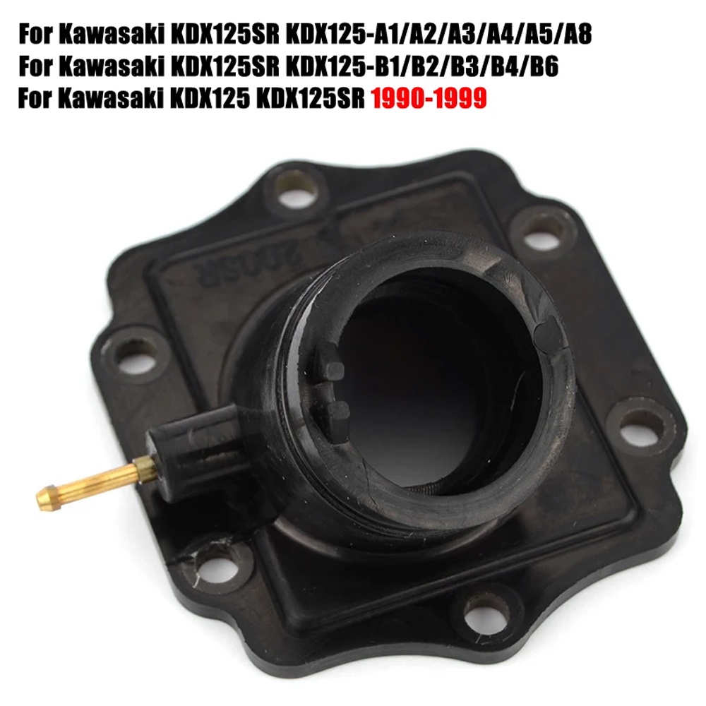 อะแดปเตอร์คาร์บูเรเตอร์ท่อร่วมไอดี สําหรับ Kawasaki KDX125 KDX125SR KDX125-A1 A2 A3 A4 A5 A8 B1 B2 B3 B4 B6 KDX 125 A1 A2