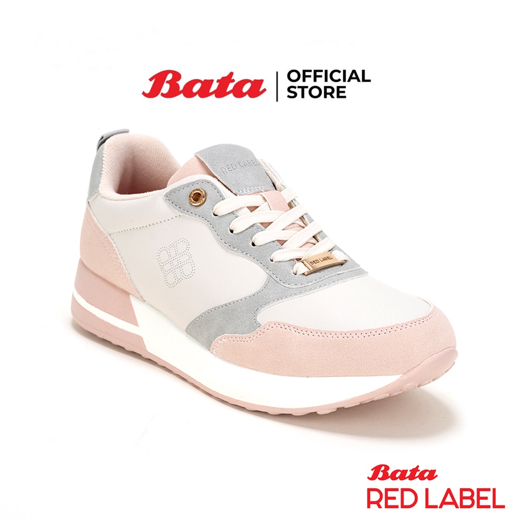 Bata บาจา Red Label รองเท้าผ้าใบแฟชั่น ดีไซน์เก๋ สวมใส่ง่าย เรียบหรู สำหรับผู้หญิง รุ่น VICTORIA สีเบจ รหัส 5608382