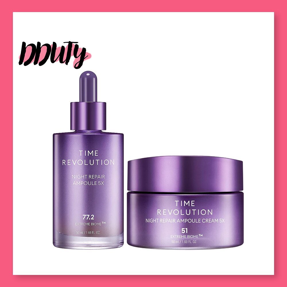 Missha Time Revolution Night Repair Line (Ampoule 5x, Ampoule Cream 5x)