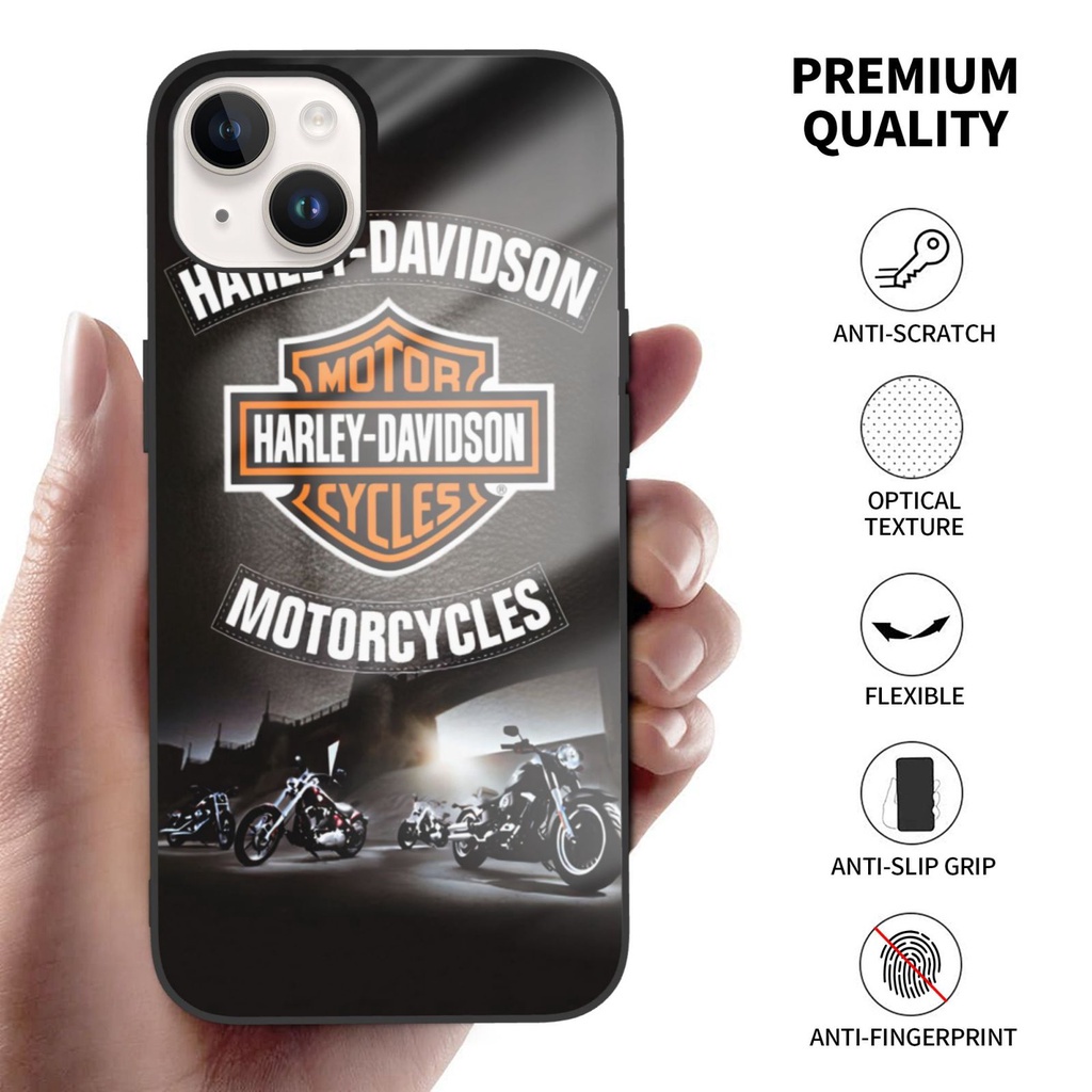 เคสมือถือ ลาย Harley Davidson คุณภาพสูง กันตก สําหรับ IPhone 13 15 12 11 14 Pro Max Mini