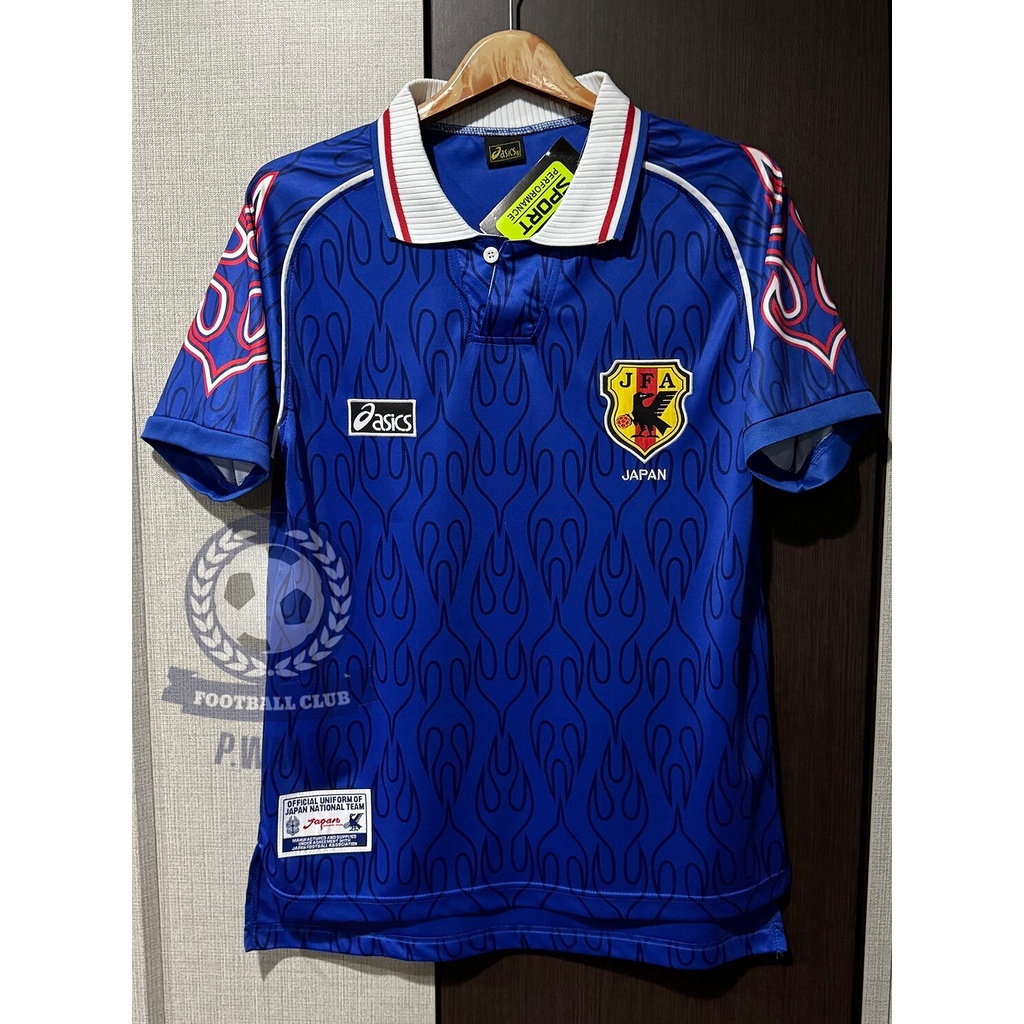 เสื้อฟุตบอล - [ย้อนยุค RETRO.] ทีมชาติญี่ปุ่น ลายไฟ ปี 1998 ปีนี้หายากมาก