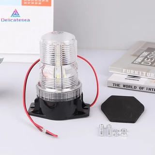 [Delicatesea] 10-80v 30 LED High Power คําเตือนฉุกเฉินแฟลช Strobe Light Beacon สําหรับรถยกรถบรรทุกรถโรงเรียนสีฟ้าสีแดงสีขาวเหลืองใหม่