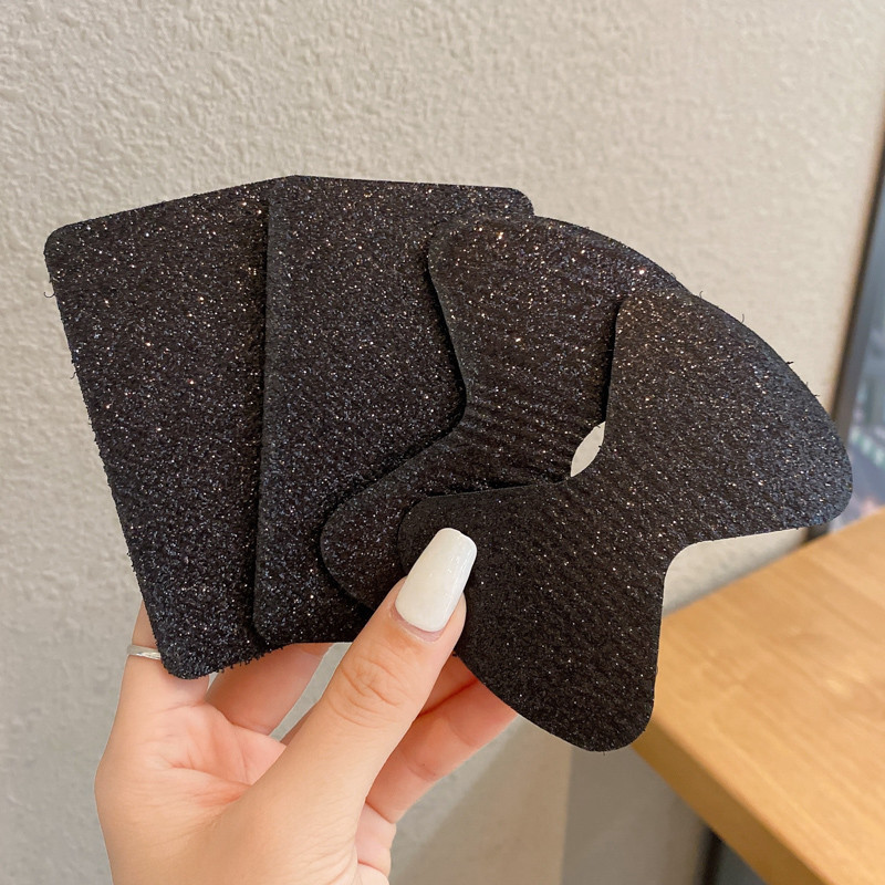 สติกเกอร์มายากลสีดําเกาหลีหน้าม้าเครื่องประดับผมเหนียว