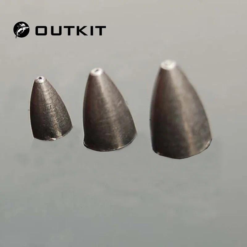 Outkit 10 ชิ้น/ล็อตใหม่ตกปลาตะกั่ว Bullet Angling ตะกั่ว Soft Lure Jig Head Bullet Shape Bass 3g/7g/9g