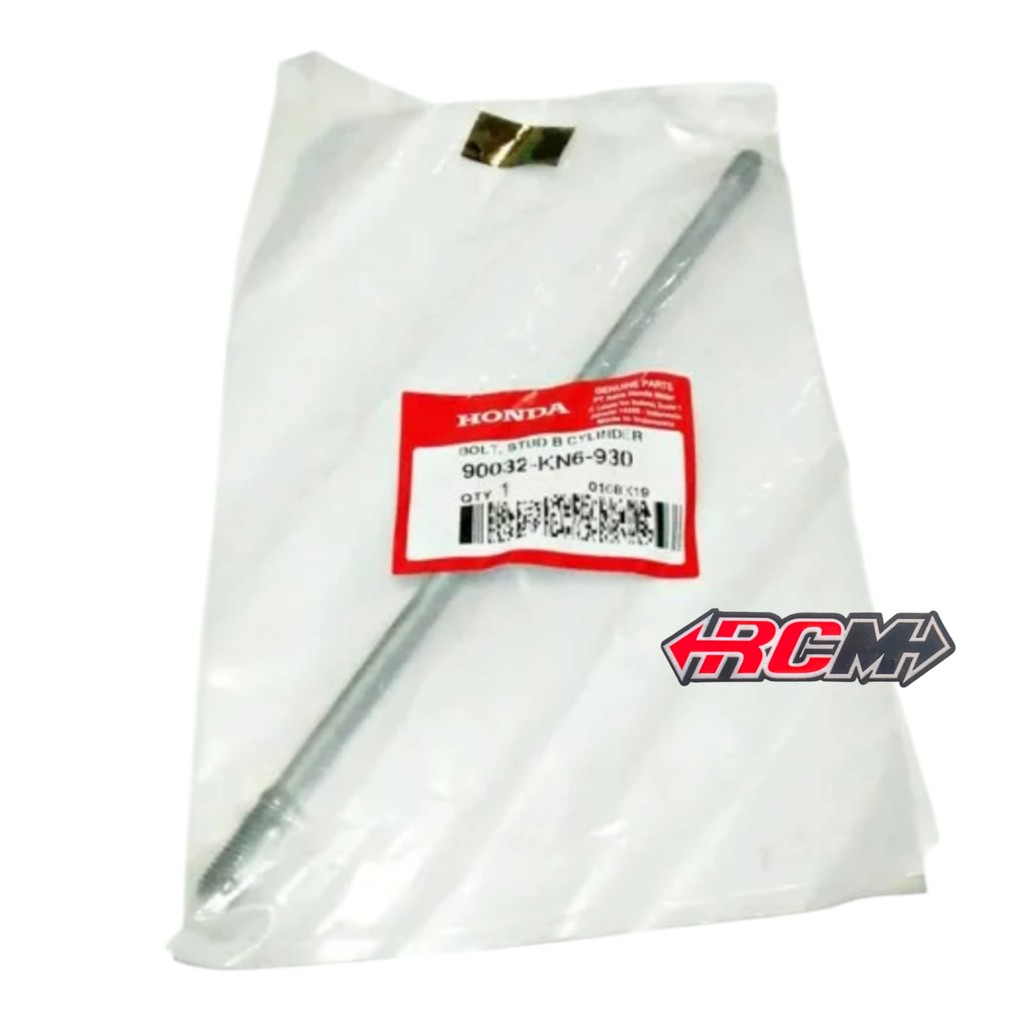 90032-KN6-930 BOLT STUD B BOLT BAUD CYLINDER HEAD ANCER SUNDUK SATE TIGER ORIGINAL HONDA HGP ของแท้