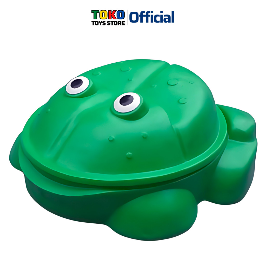 บ่อทราย กระบะทราย บ่อทรายกบ บ่อใส่ทรายเเละน้ำมีฝาปิด Sandbox Frog Sandbox
