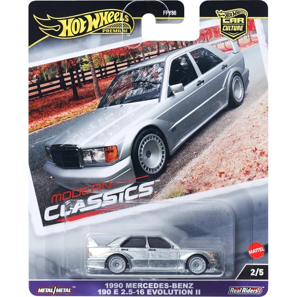 Hot Wheels Premium Car Culture Modern Classics Mercedes Benz 190 E 2.5-16 Evolution II HRV98