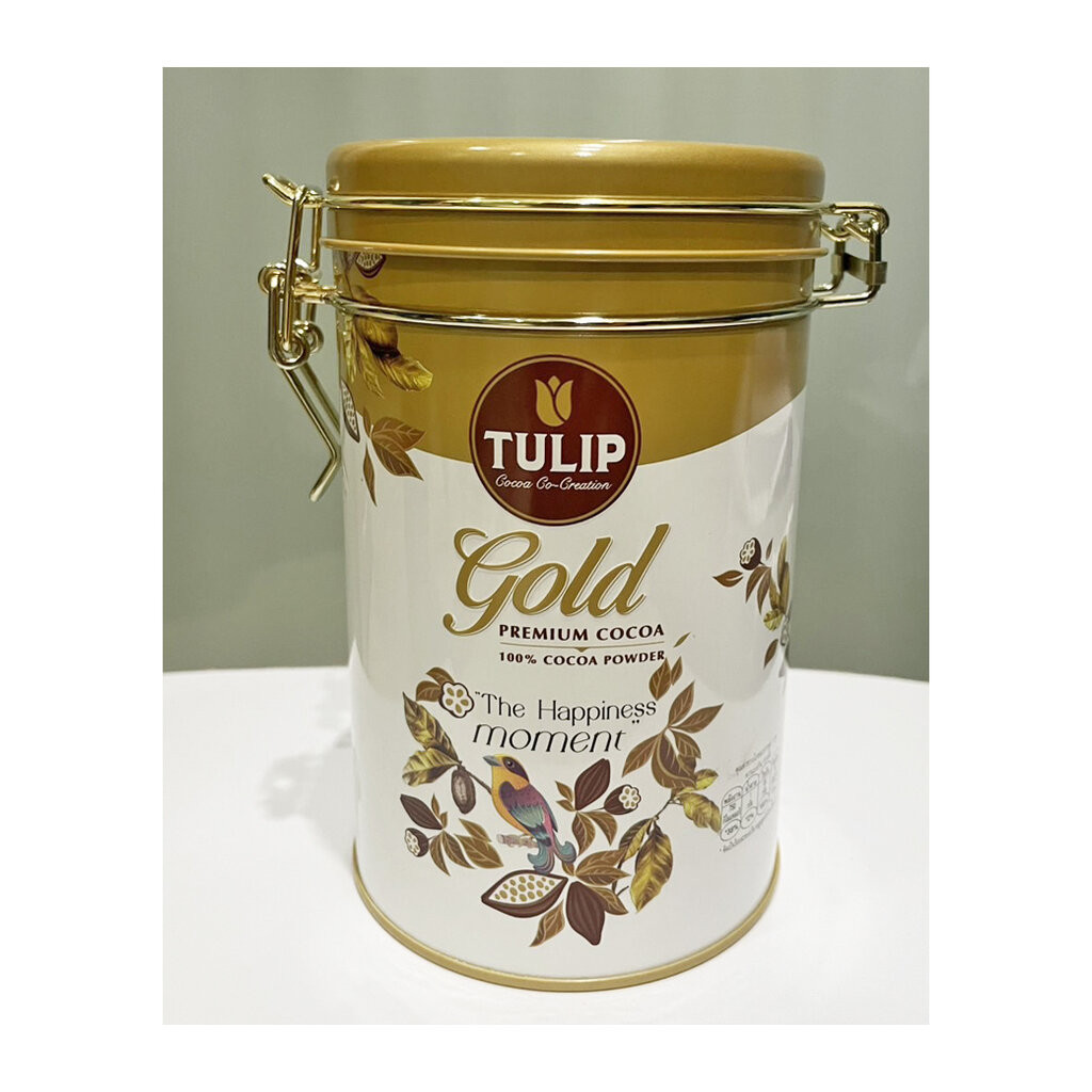 โกโก้ผง 100 % Tulip Gold ไขมันโกโก้ 22-24% 160 g. Tulip Gold Cocoa Powder (cocoa fat 22-24%) 160 g. 