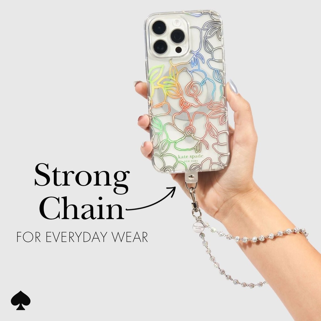 สายคล้องข้อมือ Kate Spade New York รุ่น Phone Charm – ลาย Razzle Dazzle ของแท้ 100% สินค้ามีจำนวนจำกัด