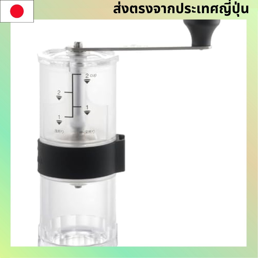 เครื่องบดกาแฟแบบมือหมุน KOGU [ผลิตในญี่ปุ่น] เครื่องบดกาแฟมือหมุนพร้อมสเกล ใบมีดเซรามิก ปรับความหยาบ