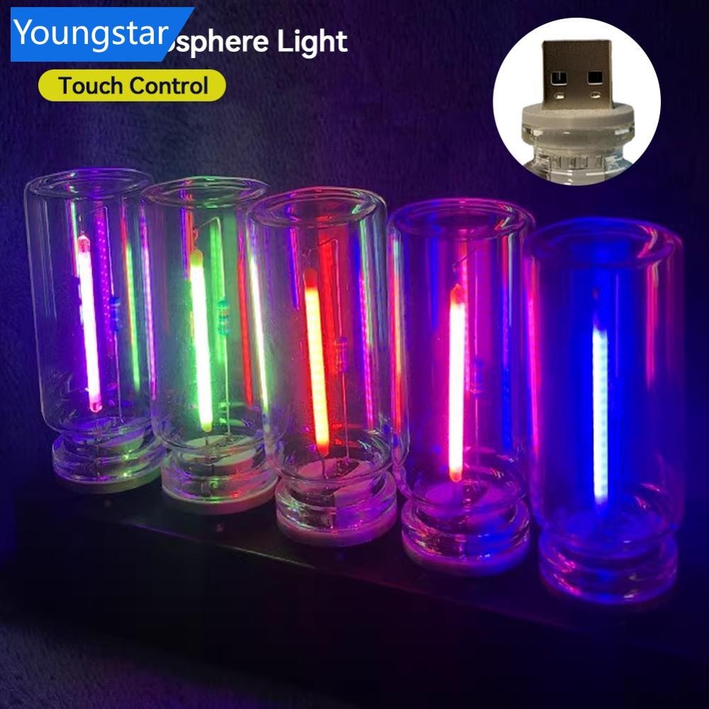 FYY 1 PC Touch Control รถ USB LED บรรยากาศหลอดไฟไส้โคมไฟ LED Filament Night ตกแต่ง